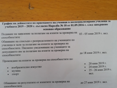 График на дейностите по приемане на ученици за 2019-2020 уч.год.-1